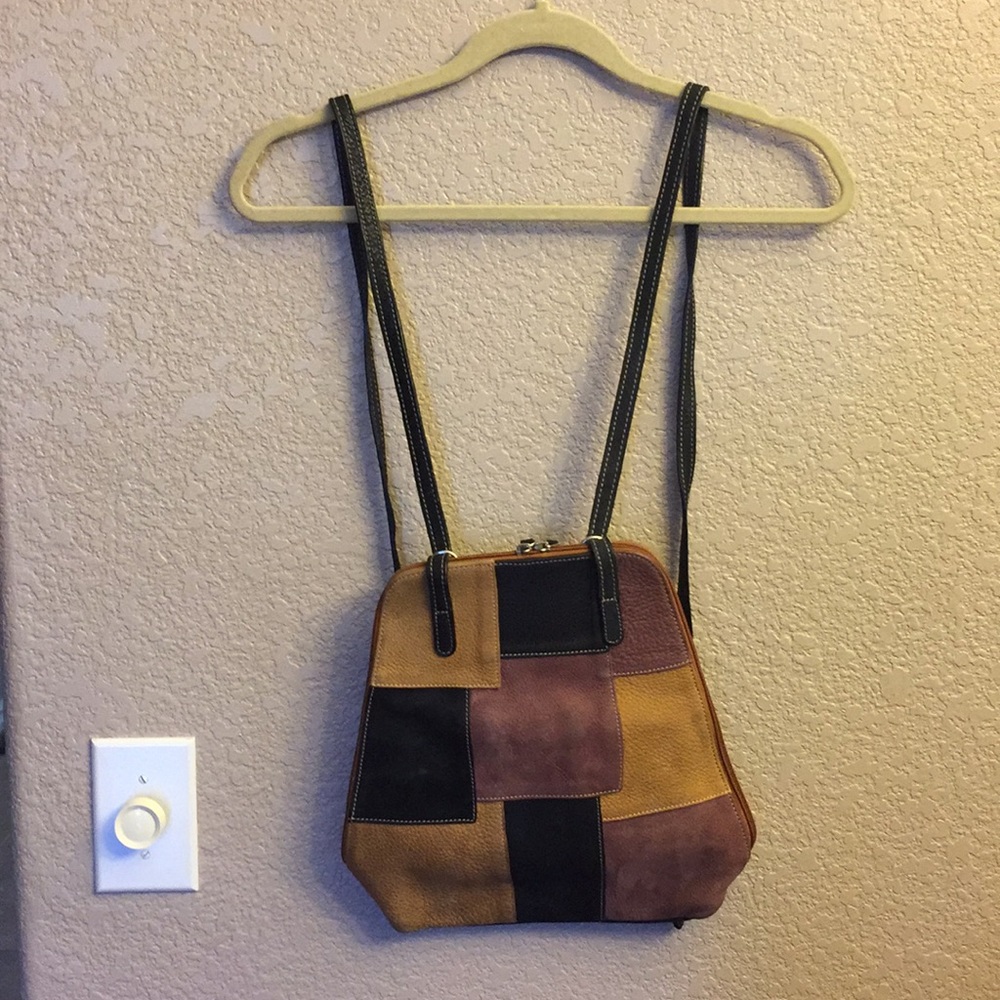 Genuine Leather French backpack purse
